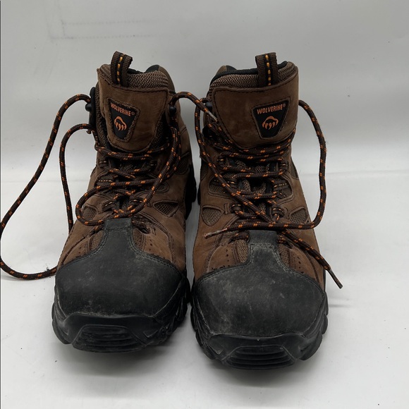 Wolverine Hudson Men's Leather Boots Size 11 Brown Steel Toe Work Hiking - Picture 1 of 8